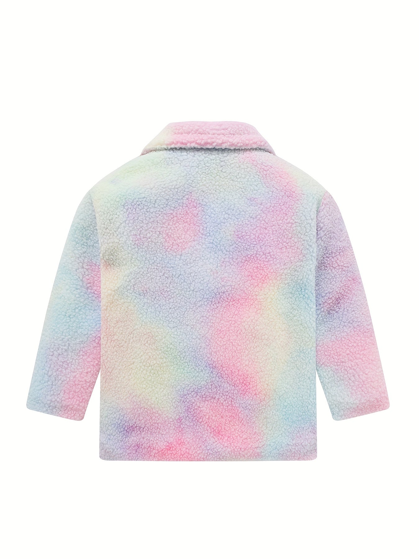 Girls' Lamb Fur Jacket | JOMAKE Korean-Style Lapel Collar, Two-Tone, Warm Windbreaker with Pockets, Lining, Button Closure, Long Sleeves for Winter NovaCart