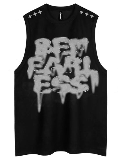 Men's Round Neck Letter Graphic Tank New Era Fashion LLc