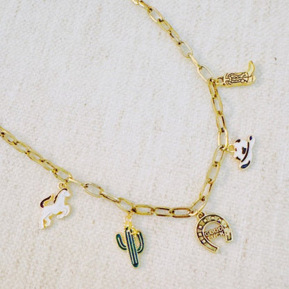 Yeehaw Rodeo Charm Necklace – Western Icons Shop Style & More | Fresh Looks, Everyday Deals & Free Shipping