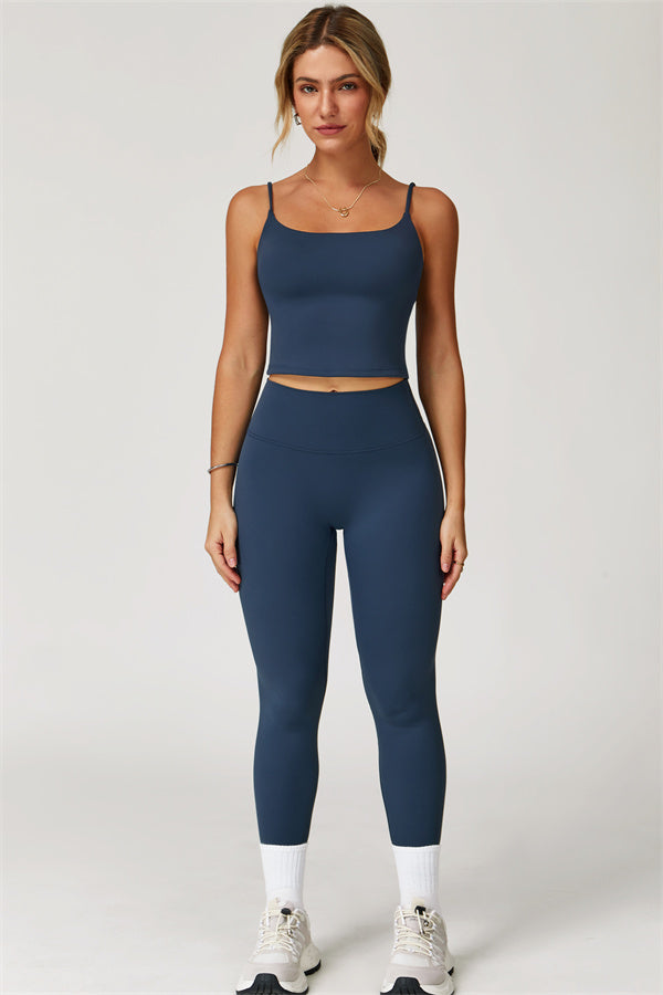 The Agile Crop Top Leggings 2-Piece Set Fitglutes Activewear Gymwear Sportswear & Workout Clothes