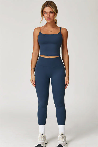 The Agile Crop Top Leggings 2-Piece Set Fitglutes Activewear Gymwear Sportswear & Workout Clothes