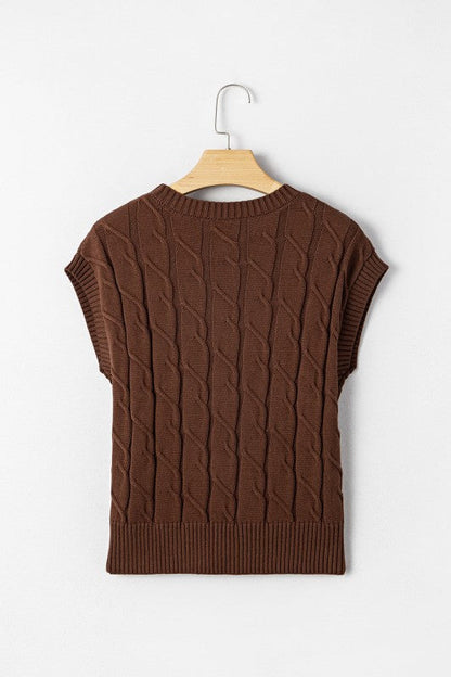 Cable Knit Textured Crew Neck Sweater Top Shop Style & More | Fresh Looks, Everyday Deals & Free Shipping