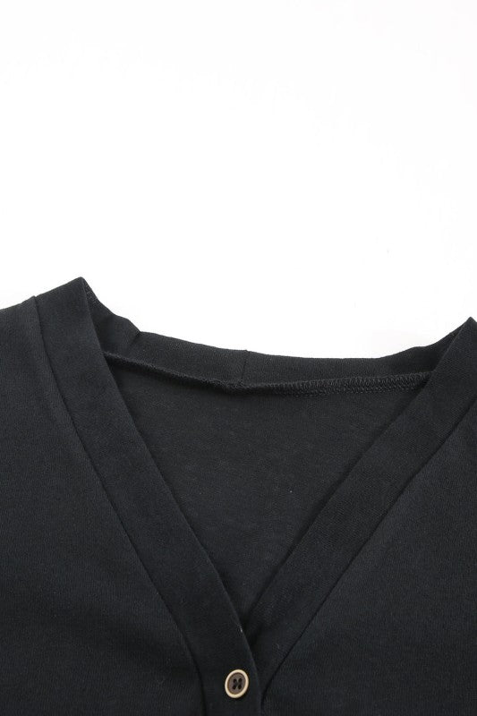 Solid Open-Front Buttoned Cardigan Shop Style & More | Fresh Looks, Everyday Deals & Free Shipping