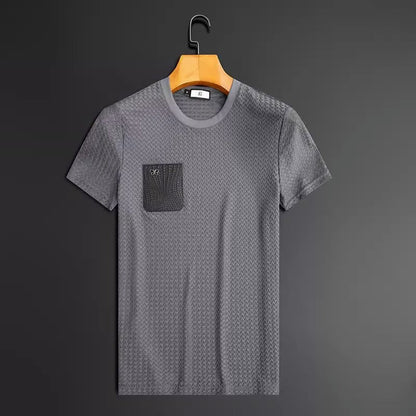 Anti-Wrinkle Flex Suit Mens Short Sleeve Slim Fit Shirts FitiqueFit