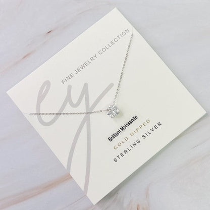 Brilliant Sparkle Moissanite Floating Necklace Shop Style & More | Fresh Looks, Everyday Deals & Free Shipping