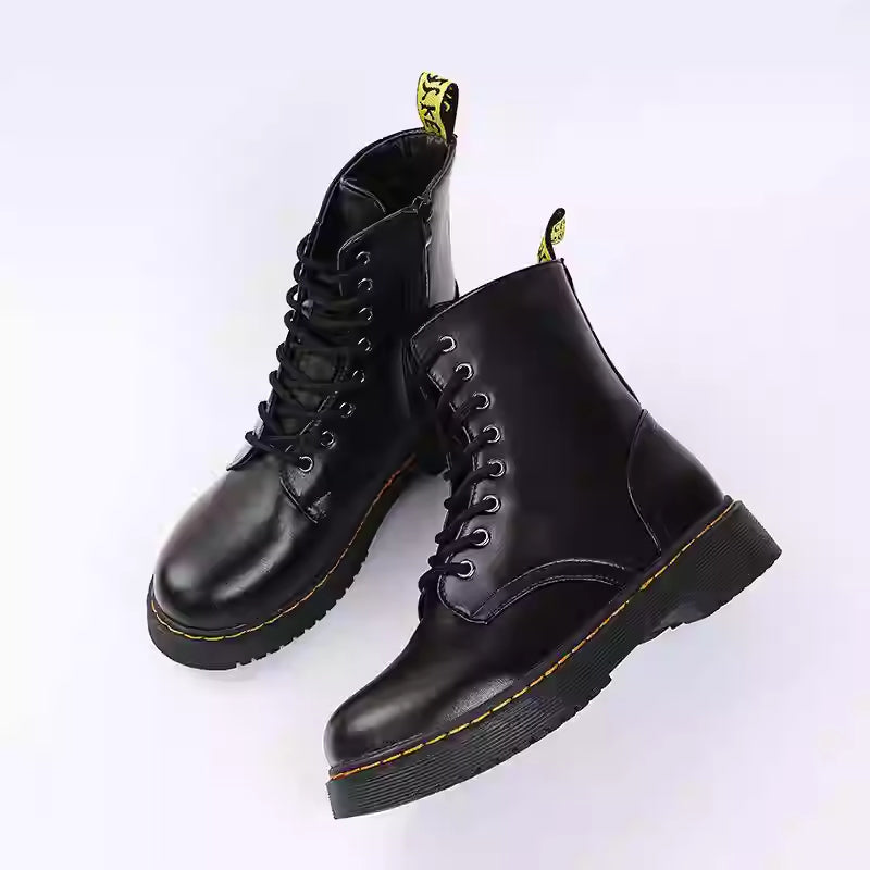 Women’s Martin Short Boots – Classic Lace-Up Ankle Boots FitiqueFit