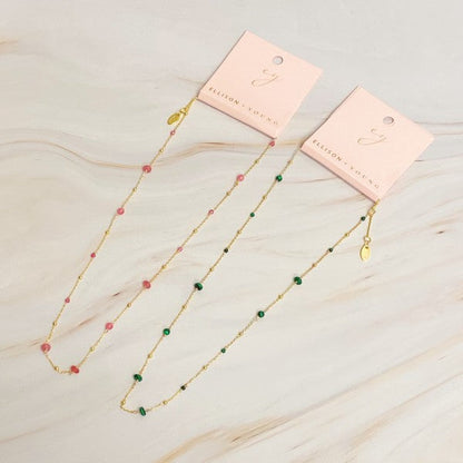 Dainty Precious Stone Bead Necklace Shop Style & More | Fresh Looks, Everyday Deals & Free Shipping