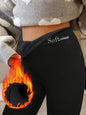 Women’s Fleece-Lined High-Waist Shark Leggings FitiqueFit