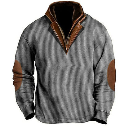 Warm And Loose Outdoor Breathable Stand Collar Men's Sweater Grayceful LLC