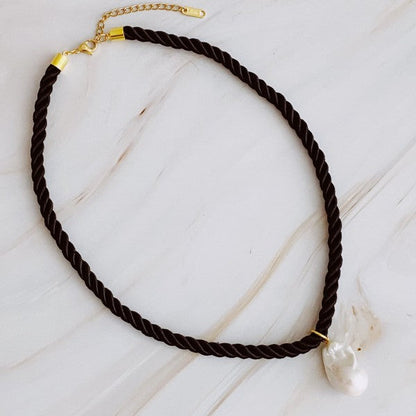 Satin Rope Baroque Pearl Necklace Shop Style & More | Fresh Looks, Everyday Deals & Free Shipping