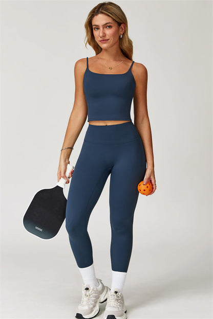 The Agile Crop Top Leggings 2-Piece Set Fitglutes Activewear Gymwear Sportswear & Workout Clothes