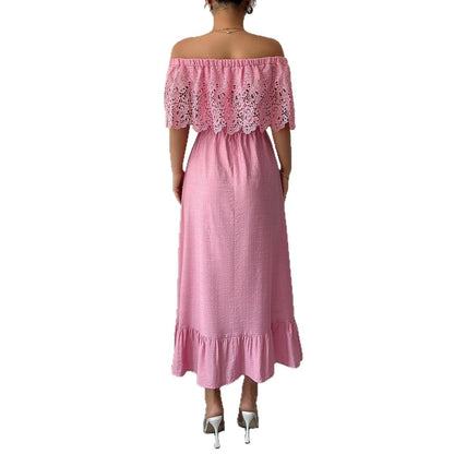 Elegant Style Off-shoulder A- Line Dress Grayceful LLC