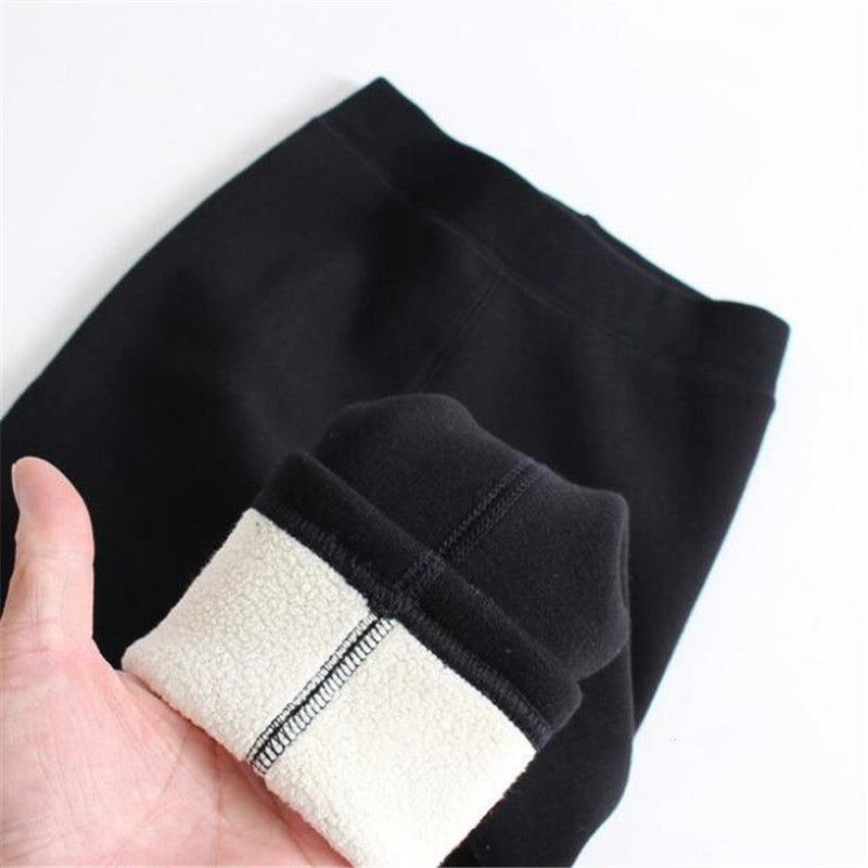 Girls Wool-Lined Thickened Winter Leggings FitiqueFit