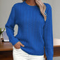 Women’s Textured Crew‑Neck Pullover Top FitiqueFit