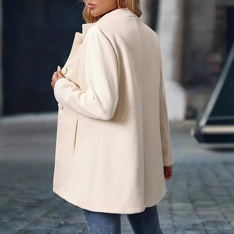 Women’s Elegant Single-Breasted Winter Overcoat FitiqueFit