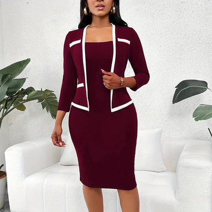 Women’s Square‑Neck Bodycon Office Dress FitiqueFit