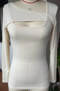 Irregular Slim Fit Long-sleeved T-shirt Top See size chart under “more details” The Fashion Celestial