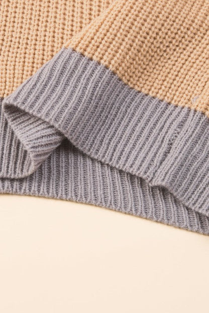 Colorblock Patchwork Round Neck Sweater Shop Style & More | Fresh Looks, Everyday Deals & Free Shipping