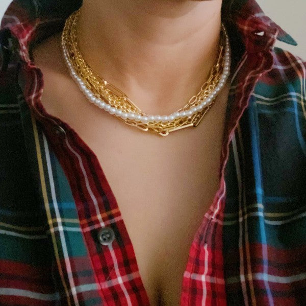 Multi Chain Pearl Necklace Shop Style & More | Fresh Looks, Everyday Deals & Free Shipping