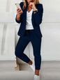 Lapel Blazer & Drawstring Trousers OL Suit – 12 Colors XS–3XL FitiqueFit