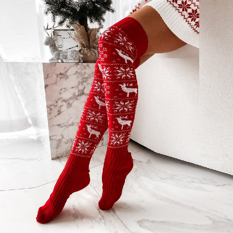 Winter Christmas Warm Knitted Women Stocking FitiqueFit