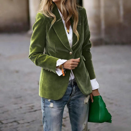 Women’s Slim-Fit Notch-Lapel Blazer FitiqueFit