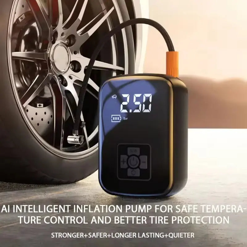 Powerful Wireless Car Air Compressor - Ultimate Electric Tire Inflator for Motorcycles, Bicycles, and More!