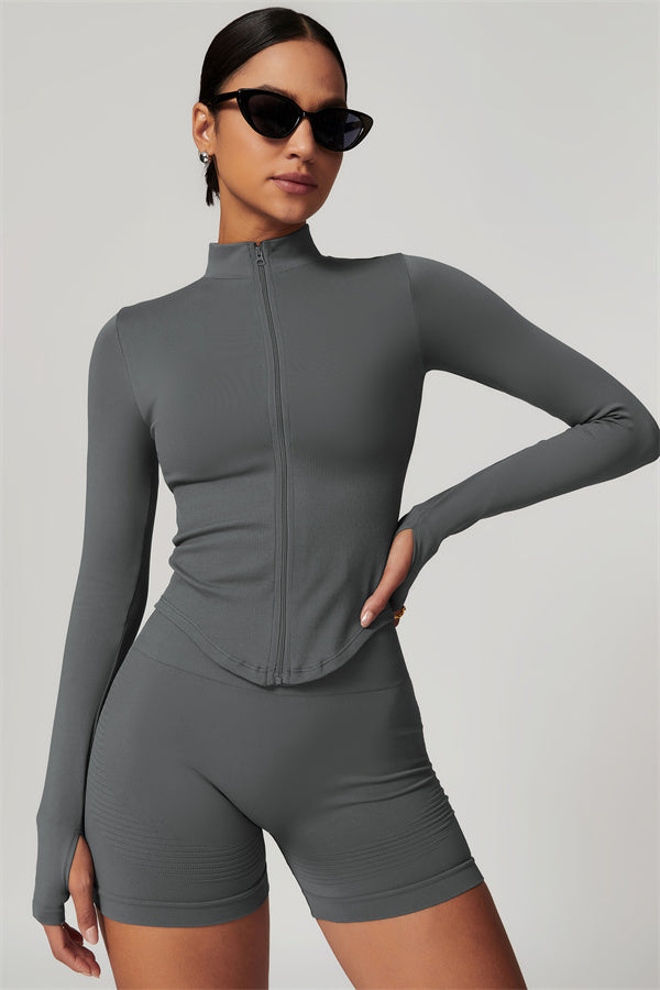 The Delight Jacket Shorts 2-Piece Set Fitglutes Activewear Gymwear Sportswear & Workout Clothes