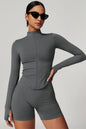 The Delight Jacket Shorts 2-Piece Set Fitglutes Activewear Gymwear Sportswear & Workout Clothes