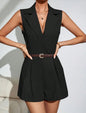 Women’s Elegant Pleated Wide Leg Jumpsuit FitiqueFit