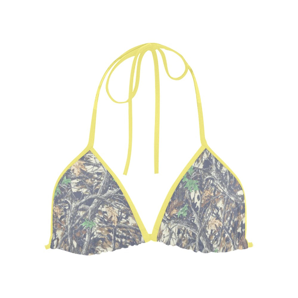 Faded Camo Triangle Bikini Top Luckless Outfitters