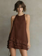 Women's Sleeveless A-Line Midi Dress Loose Fit FitiqueFit