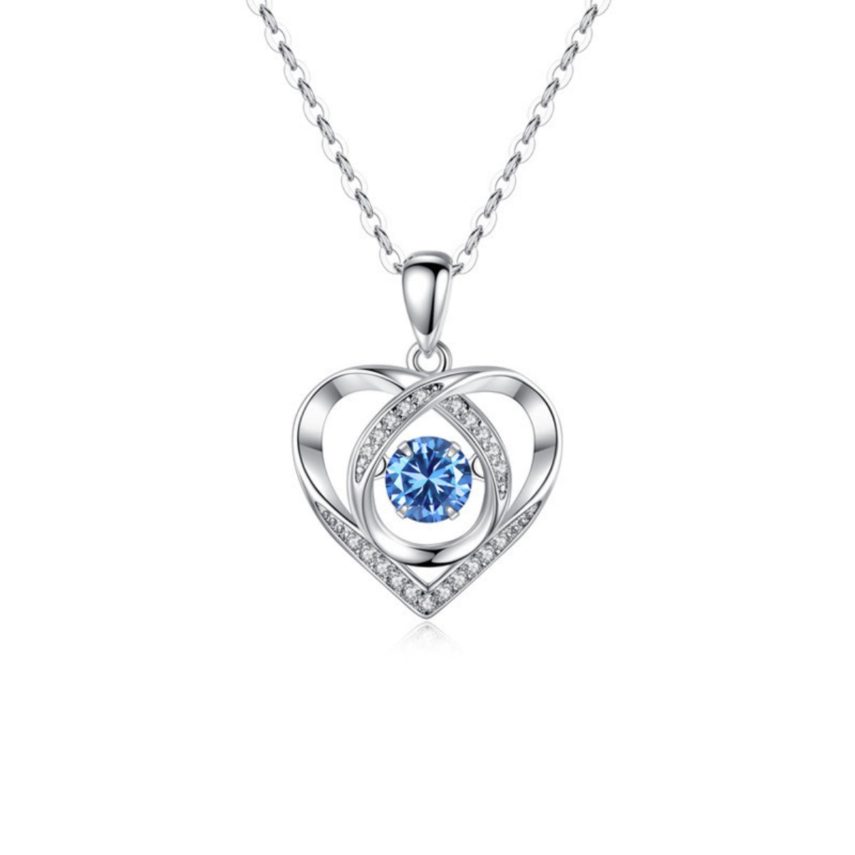 925 Sterling Silver Heart Pendant Necklace New Era Fashion LLc