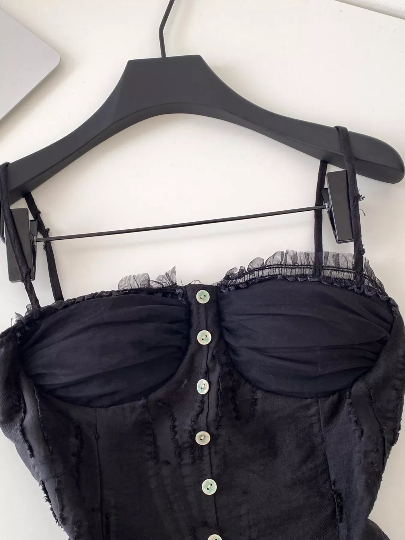 Lace Trimmed Ruffled Hem Tank New Era Fashion LLc