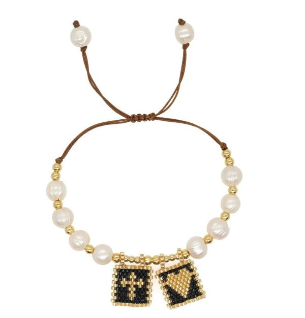 Sacred Freshwater Pearl Scapular Bracelet Shop Style & More | Fresh Looks, Everyday Deals & Free Shipping