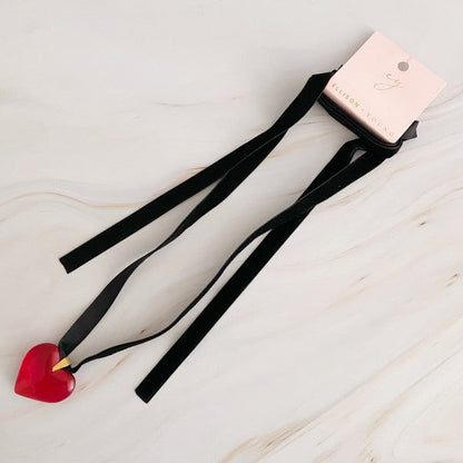 Bold In Red Black Sash Necklace Shop Style & More | Fresh Looks, Everyday Deals & Free Shipping