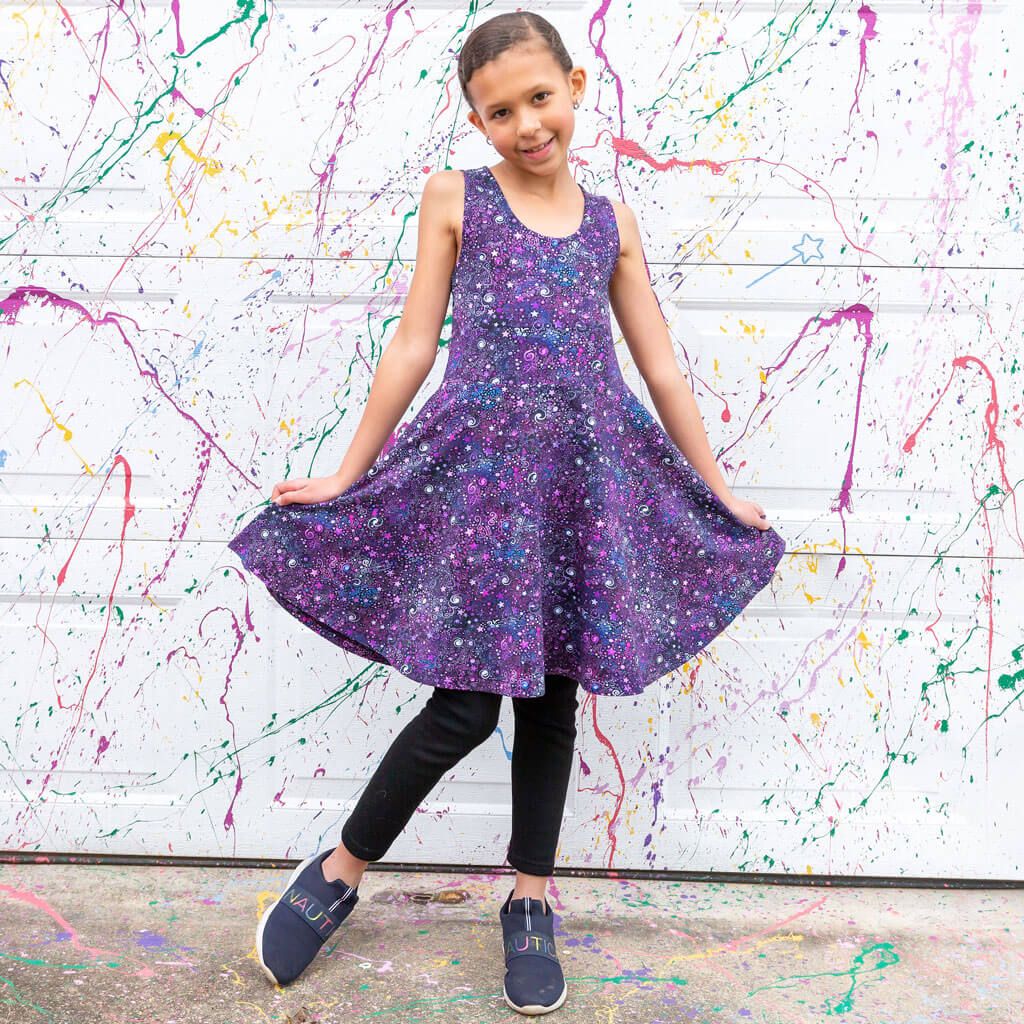 Deep Field Galaxies Sleeveless Play Dress with Pockets Princess Awesome & Boy Wonder