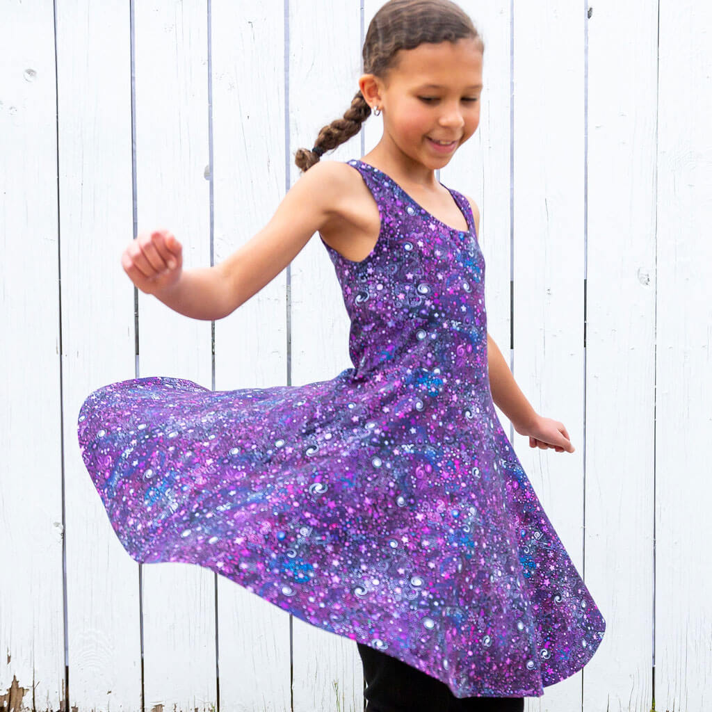Deep Field Galaxies Sleeveless Play Dress with Pockets Princess Awesome & Boy Wonder