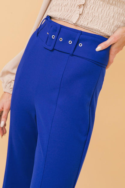 COUNTDOWN THE HOURS WOVEN FLARED PANTS Flying Tomato