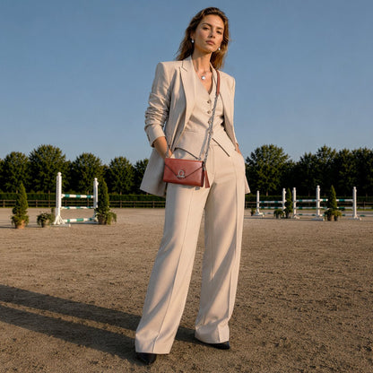 Del Mar - Horse Bit Crossbody Luxury Leather Handbag in Cognac Urban-Equestrian