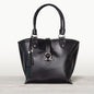 Del Rey -Horse Bit Tote Luxury Leather Handbag in Black Urban-Equestrian
