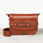 Delaney - Equestrian Stirrup Crossbody Luxury Leather Handbag in Cognac Urban-Equestrian