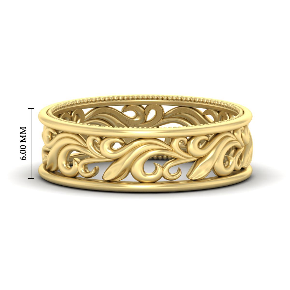 Filigree Women Wedding Band Fascinating Diamonds