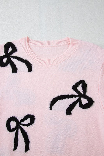 Bow Knit Crewneck Sweater Shop Style & More | Fresh Looks, Everyday Deals & Free Shipping