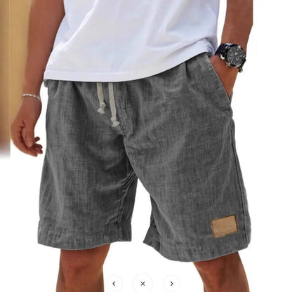 Men's Retro Breathable Linen Loose Holiday Shorts SnagBag