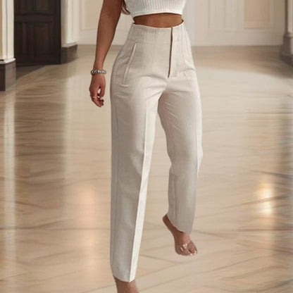 Women's High-Waisted Straight Leg Pants FitiqueFit