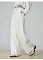 Two Piece Set Of Blue And White Striped Collared Sloping Shoulder Hoodie And Wide Leg Pants See size chart under “more details” The Fashion Celestial