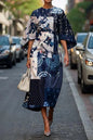 Female Creative Casual Printing Elegant Dress Grayceful LLC