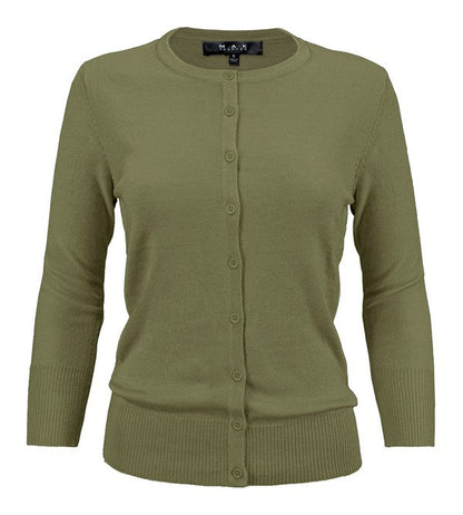 Crewneck Button Down Knit Cardigan Sweater Shop Style & More | Fresh Looks, Everyday Deals & Free Shipping
