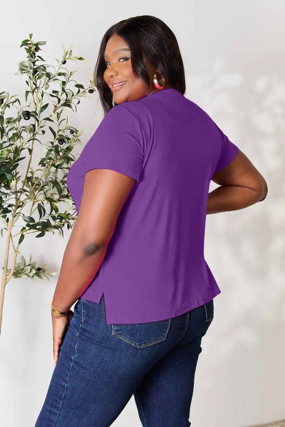 Basic Bae Full Size Round Neck Short Sleeve T-Shirt West2East Surf